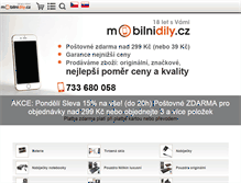 Tablet Screenshot of mobilnidily.cz